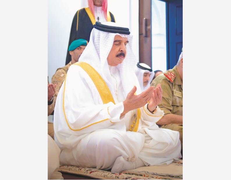 EID PRAYERS: His Majesty King Hamad performs Eid Al Fitr prayers